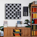 Tubibu Wandspiel Othello/Reversi (64 Stück Plexiglas-Plaketten, Magnetisch, 60 cm x 70 cm)