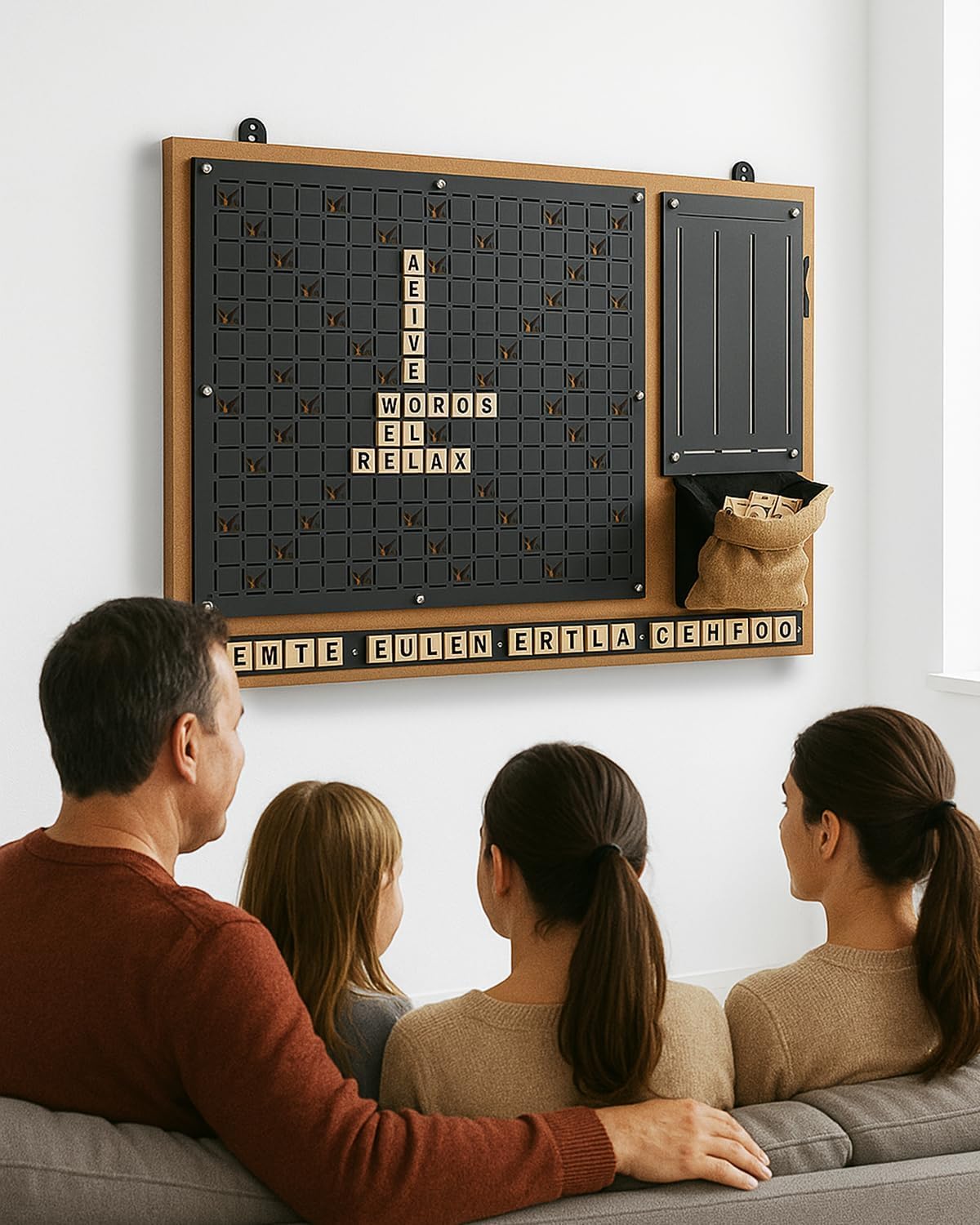 Tubibu Einzigartige Wanddekoration, Nachrichtenbrett, bequem zu spielen, außergewöhnliches Geschenk, Wanddekoration, Wandkunst, Wandspiel (76,2 x 101,6 cm)
