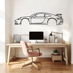 Tubibu Metall Wandbild, Wanddeko, Silhouette, Metal Car Wall Art, 3D Muster, Metall-Auto-Dekor, Schwarze große Auto Muster Wanddekoration für Zuhause Wohnzimmer (Small, 911)