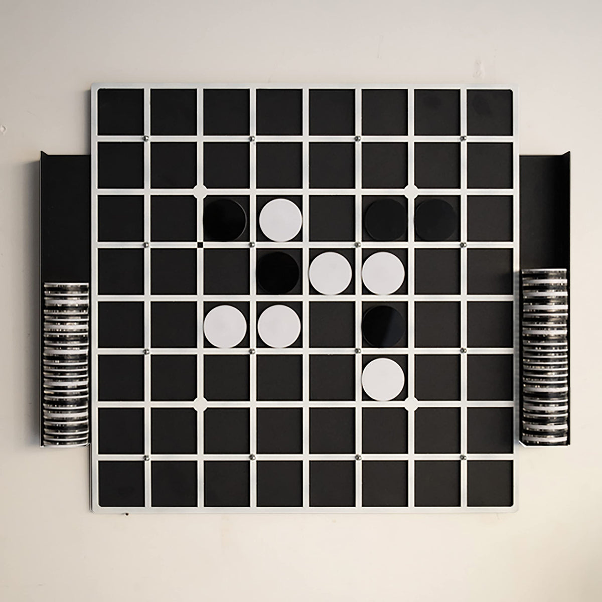 TUBİBU Einzigartige Wanddekoration, praktisch zum Spielen, außergewöhnliches Geschenk, Wanddekoration, Wandkunst (Othello/Reversi)
