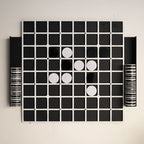 Tubibu Wandspiele, einzigartige Wanddekoration, außergewöhnliches Geschenk, Wanddekoration, Wandkunst, Wandspielbrett, Bürowandkunst, Einweihungsgeschenk (Othello/Reversi)