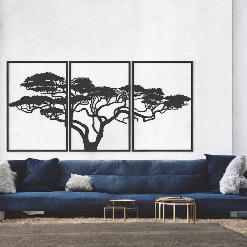 Baum des Lebens – African – Metall-Wandkunst, 3D