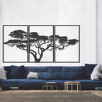 Baum des Lebens – African – Metall-Wandkunst, 3D