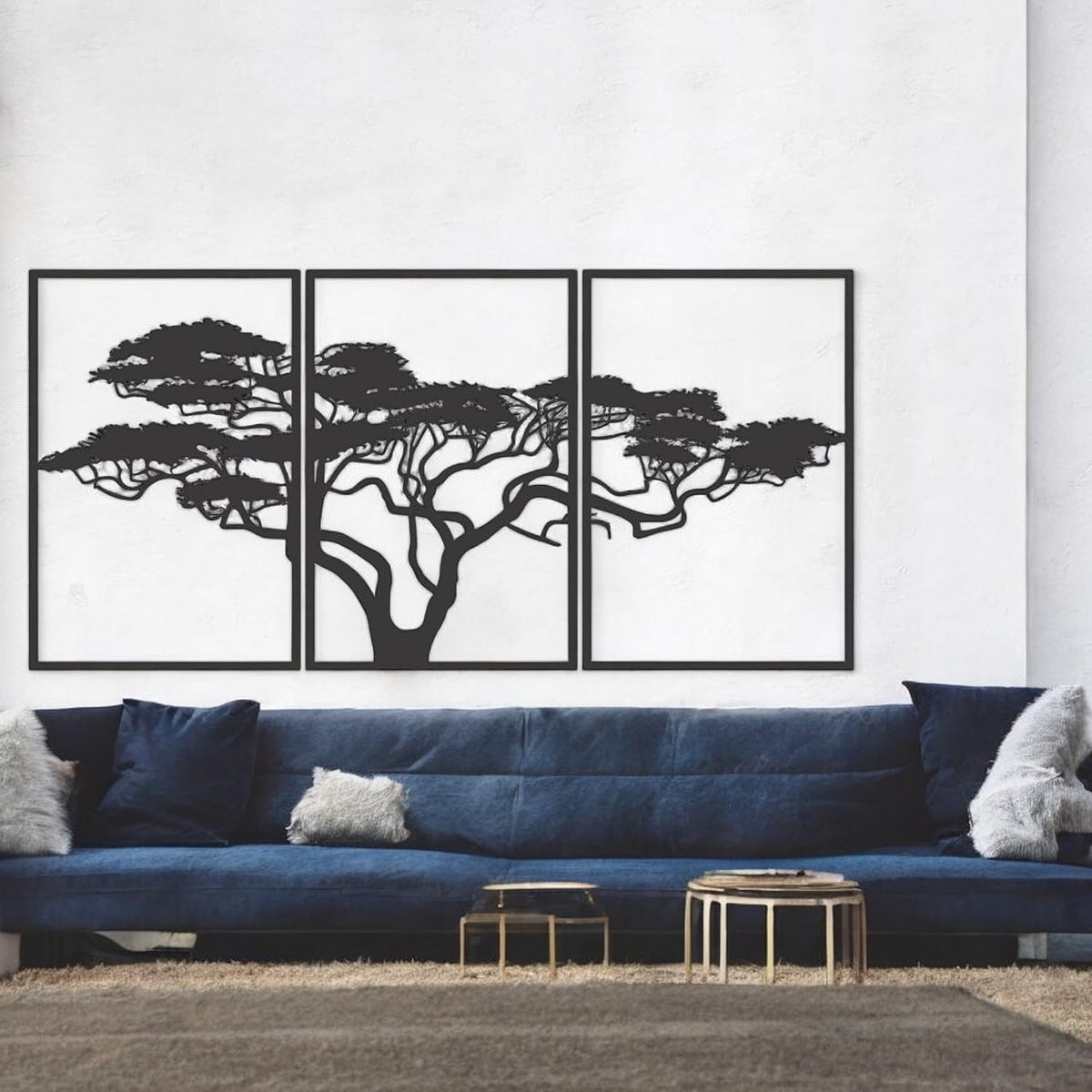 Baum des Lebens – African – Metall-Wandkunst, 3D