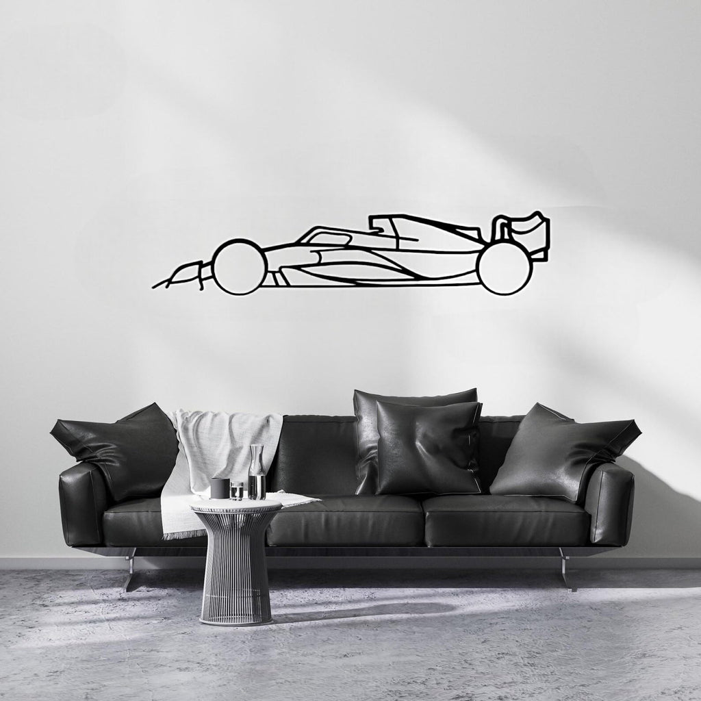 Tubibu Metall Wandbild, Wanddeko, Silhouette, Metal Car Wall Art, 3D Muster, Metall-Auto-Dekor, Schwarze große Auto Muster Wanddekoration für Zuhause Wohnzimmer (Small, 911)
