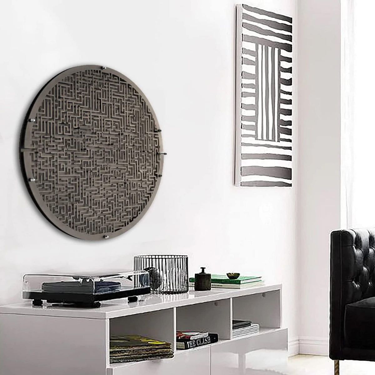 Labyrinth Wandspiel, Labyrinth Board für Wand, Interior Game Boards, Metall Wall Games, Wand Mounted Game Board, Metall Wall Art, Home Game Room Item, Wohnzimmer Wandbehang