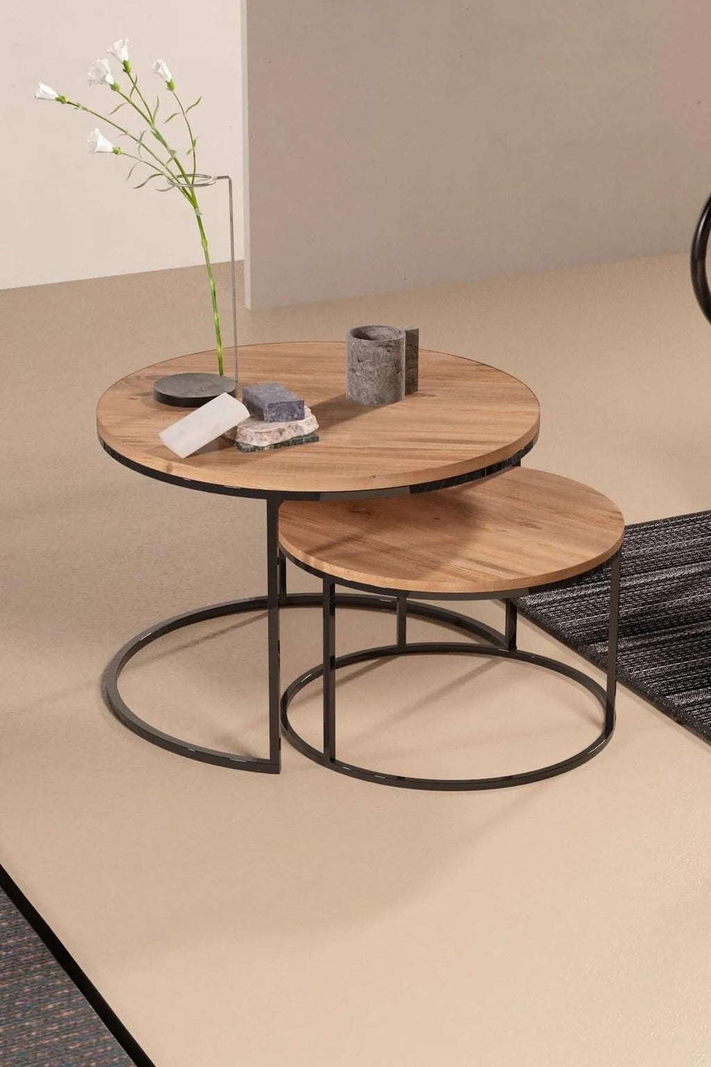 Couchtisch-Set Holzoptik