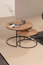 Couchtisch-Set Holzoptik