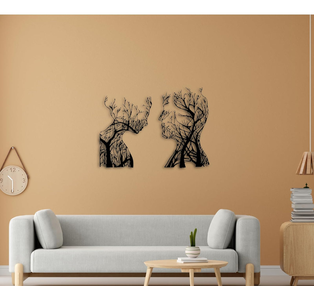 Baum des Lebens – Human – Metall-Wandkunst, 3D