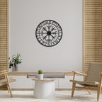 Wikinger Wanddeko aus Metall – Art Deco, 70 cm, 3D-Schatteneffekt
