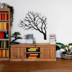 Baum des Lebens mit Vogel – Metall-Wandkunst, 3D