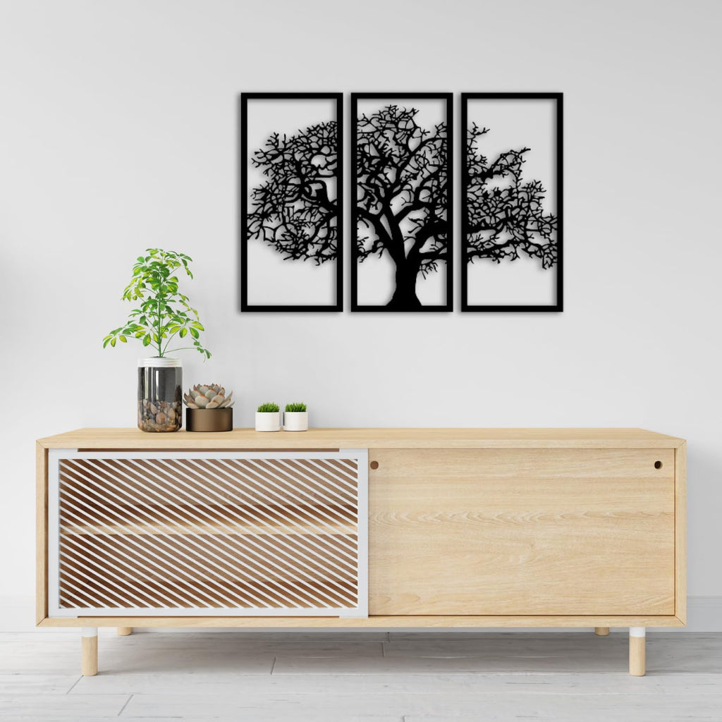 Baum des Lebens – Plane – Metall-Wandkunst, 3D