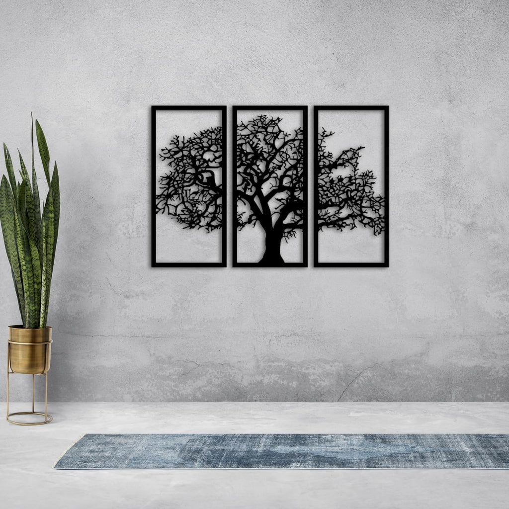Baum des Lebens – Plane – Metall-Wandkunst, 3D