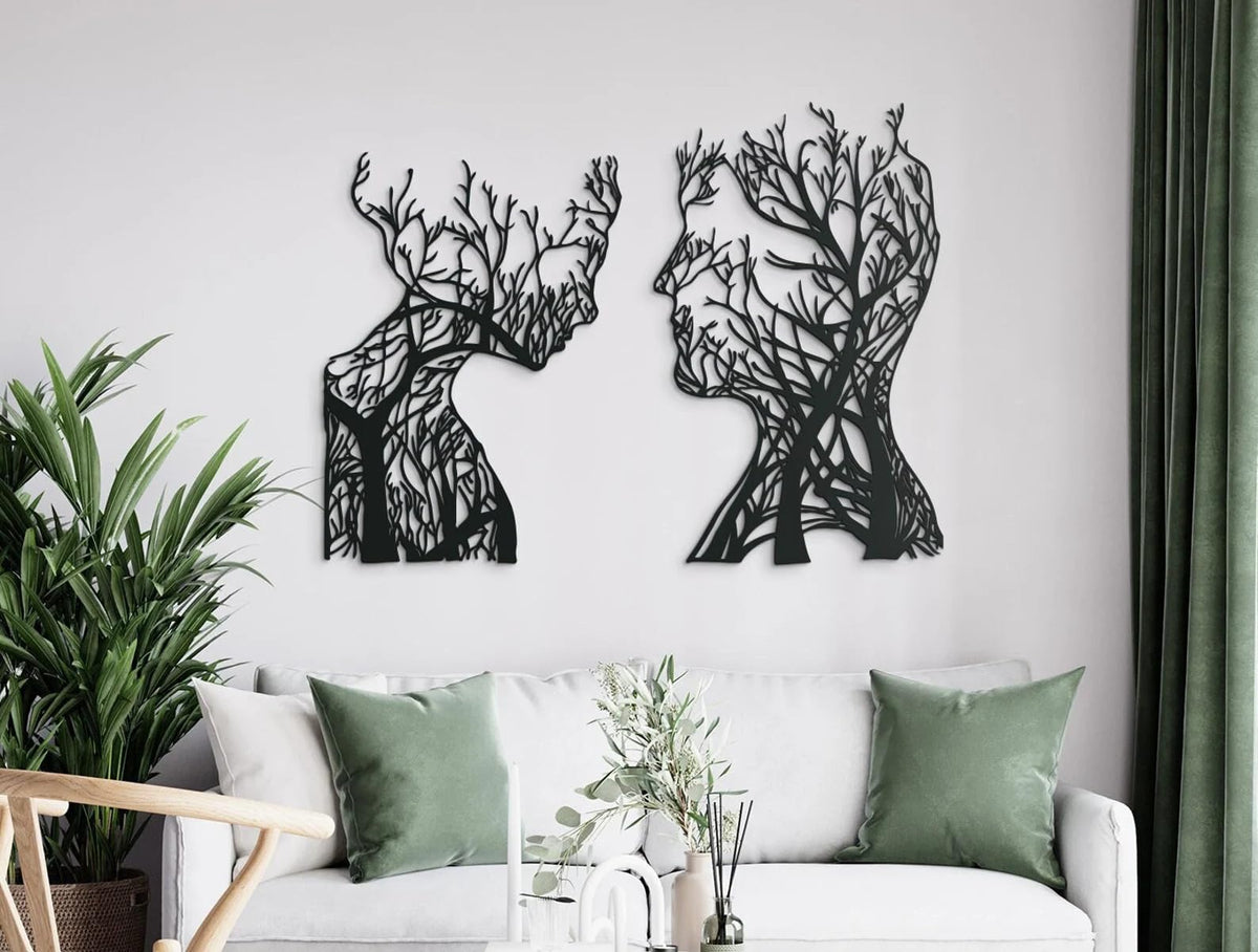Baum des Lebens – Human – Metall-Wandkunst, 3D