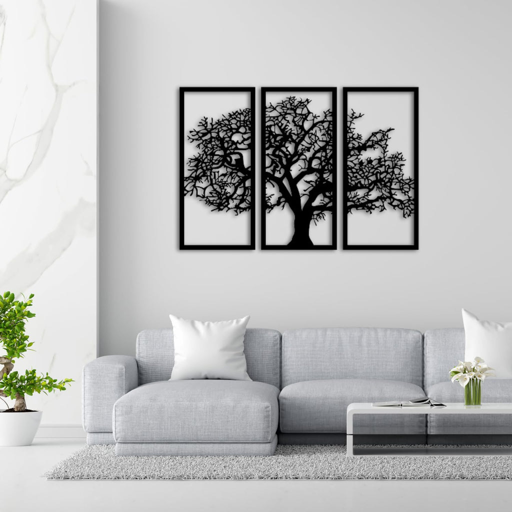 Baum des Lebens – Plane – Metall-Wandkunst, 3D