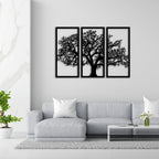 Baum des Lebens – Plane – Metall-Wandkunst, 3D