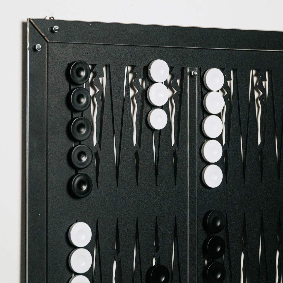 Tubibu Wandspiele, einzigartige Wanddekoration, außergewöhnliches Geschenk, Wanddekoration, Wandkunst, Wandspielbrett, Bürowandkunst, Einweihungsgeschenk (Backgammon)