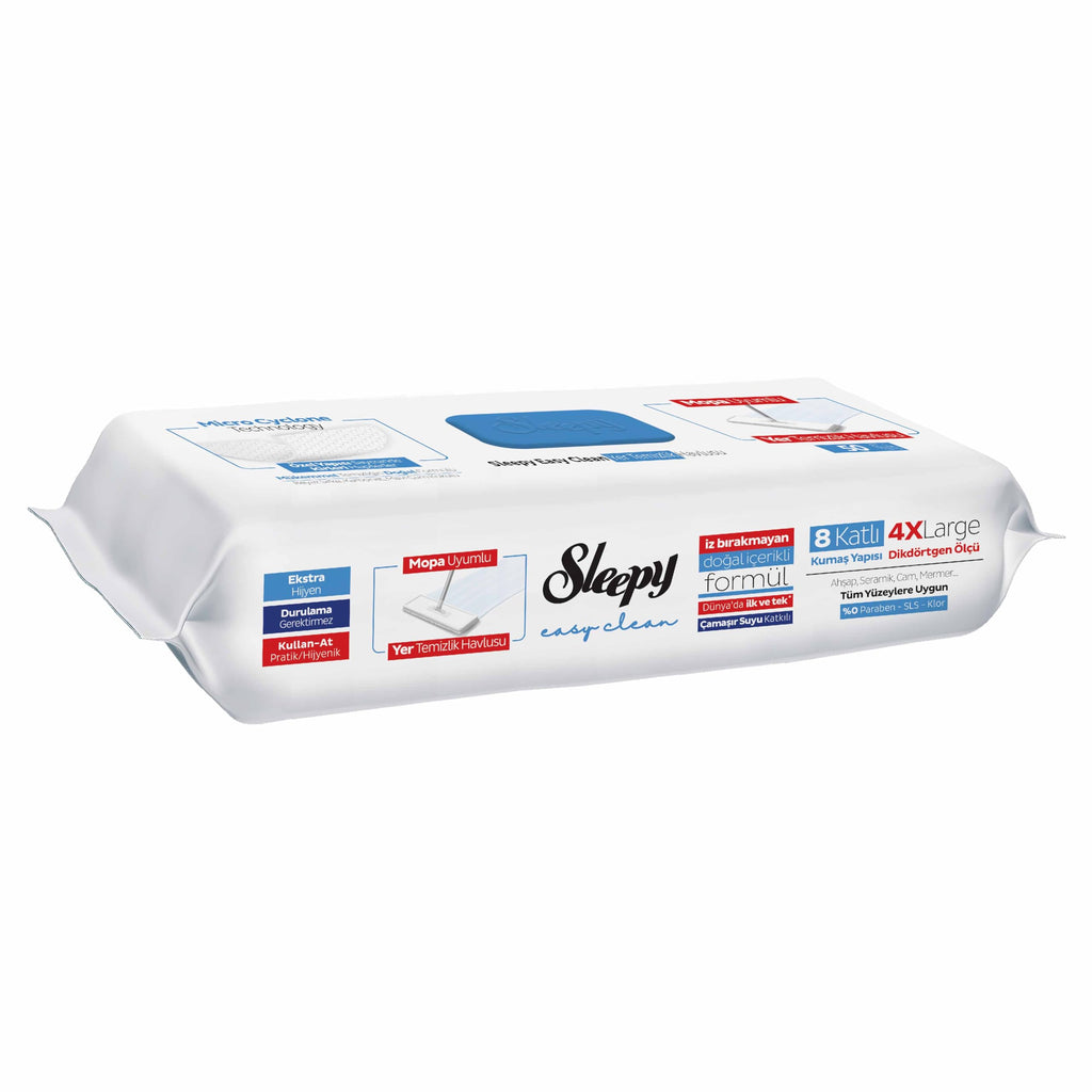 Sleepy Easy Clean Oberflächen-Reinigungstücher mit Bleichzusatz – 6 × 100 Stück (600 Tücher)