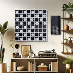 Tubibu Wandspiel Othello/Reversi (64 Stück Plexiglas-Plaketten, Magnetisch, 60 cm x 70 cm)