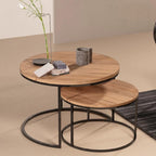 Couchtisch-Set Holzoptik