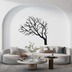 Baum des Lebens mit Vogel – Metall-Wandkunst, 3D