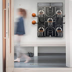 All-Star Basketballkorb XXL – Riesiges Wandspiel aus Metall, 4 Körbe