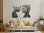 Baum des Lebens – Human – Metall-Wandkunst, 3D