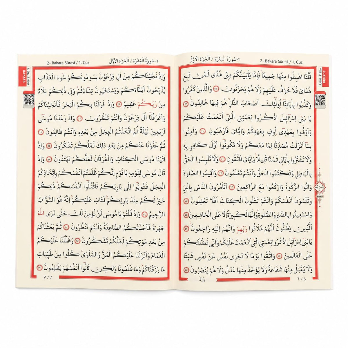 Der edle Koran auf Arabisch – aufgeschlagene Doppelseite