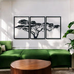 Baum des Lebens – African – Metall-Wandkunst, 3D