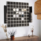 Tubibu Wandspiele, einzigartige Wanddekoration, außergewöhnliches Geschenk, Wanddekoration, Wandkunst, Wandspielbrett, Bürowandkunst, Einweihungsgeschenk (Othello/Reversi)