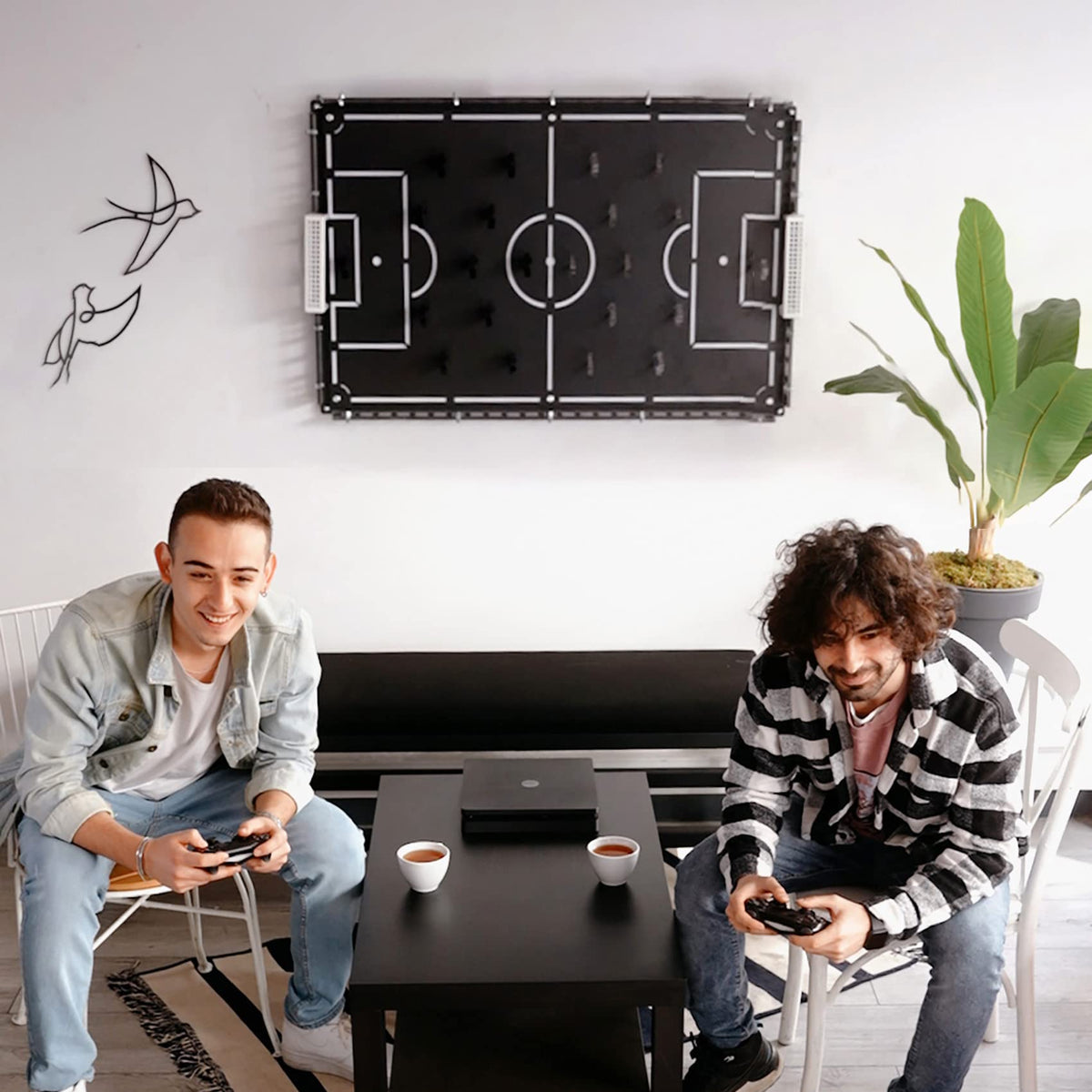 Fußballspielbrett, Fußballspiel Wandbehang, Interior Game Fußball Board, Fußball Geschenke, Interior Fußball Spiel Board, Man Cave Metall Wandkunst, Tabletop Game Board, Wandspiel für Männer