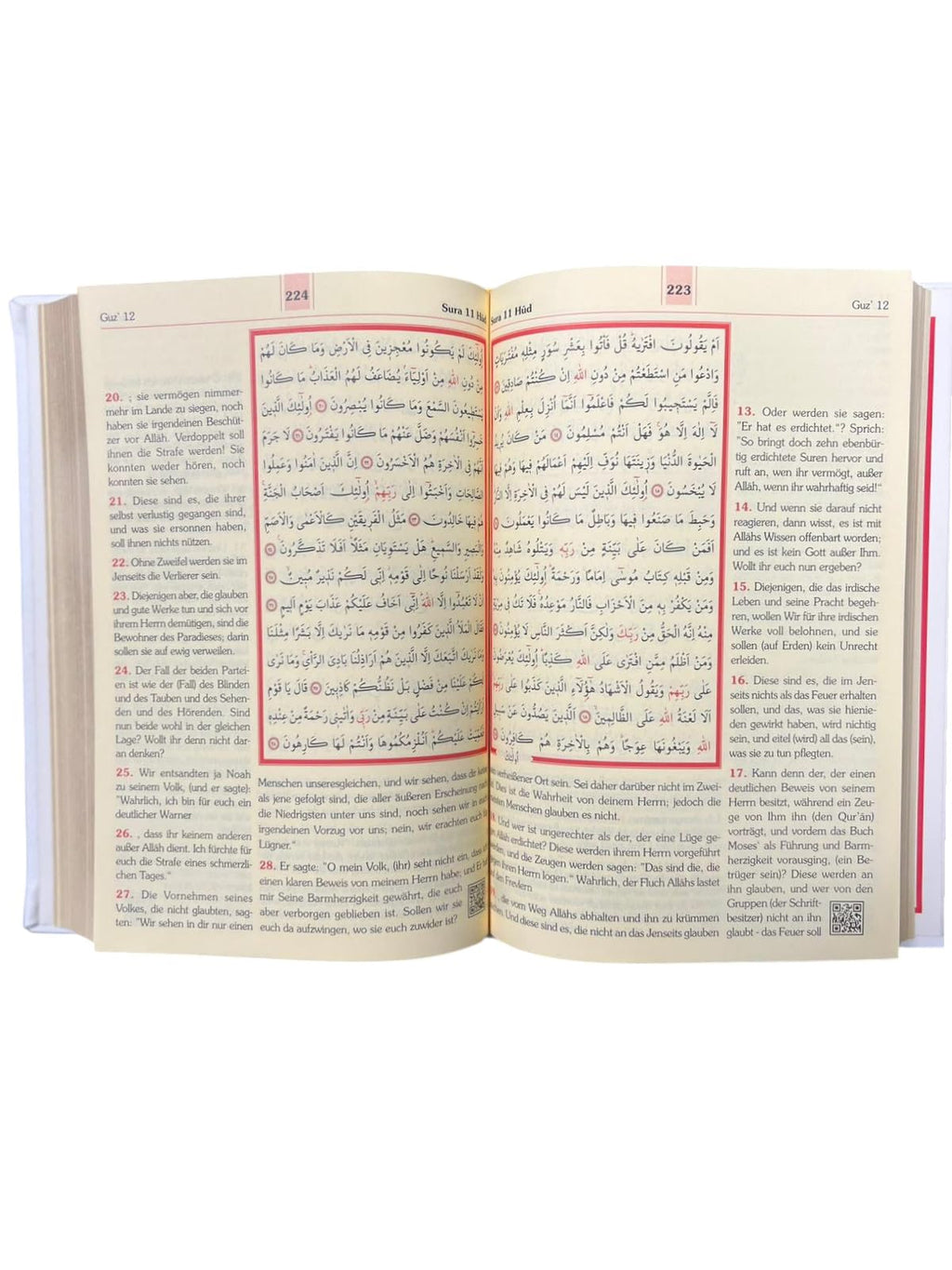 Der edle Koran – Arabisch-Deutsch | Übersetzung von Abu-r-Ridâ Muhammad Ibn Ahmad Ibn Rassoul | 17×24 cm | 616 Seiten | Termo-Leder, Goldschnitt, Hochwertige Ausgabe (Black)