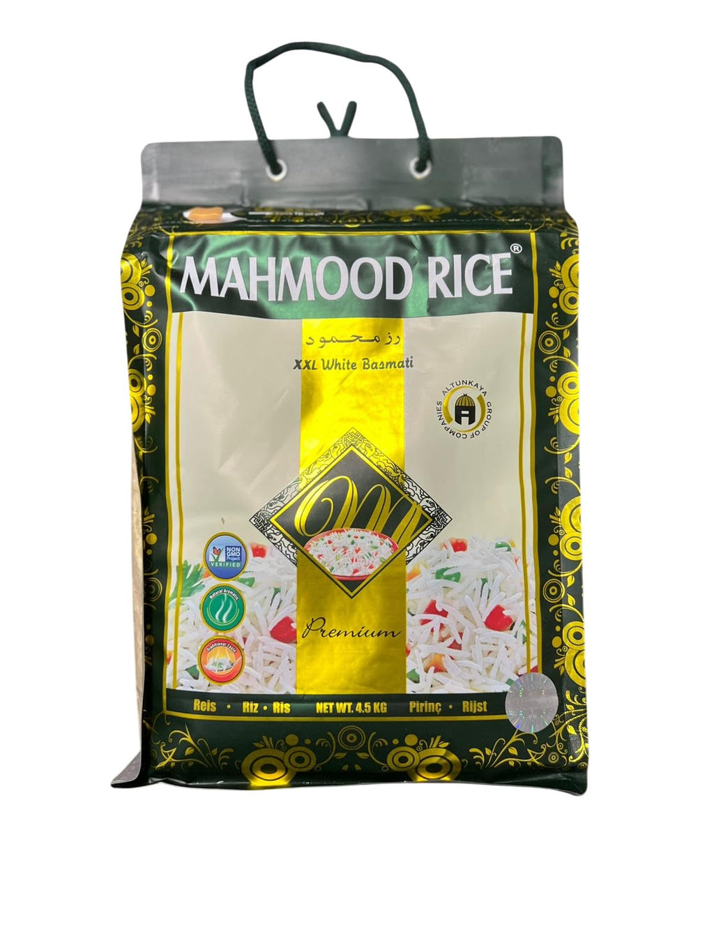 Mahmood Weißer Basmati reis 4,5 KG-Langkorn Basmati Reis aus Pakistan, ideal für indische Gerichte, Currys, Salate und Beilagen (4,5 KG, Premium)