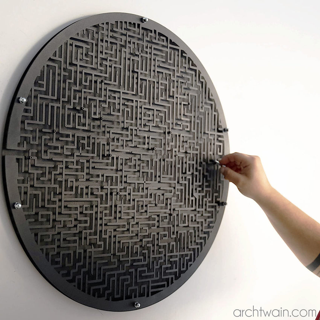 Labyrinth Wandspiel, Labyrinth Board für Wand, Interior Game Boards, Metall Wall Games, Wand Mounted Game Board, Metall Wall Art, Home Game Room Item, Wohnzimmer Wandbehang