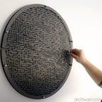 Labyrinth Wandspiel, Labyrinth Board für Wand, Interior Game Boards, Metall Wall Games, Wand Mounted Game Board, Metall Wall Art, Home Game Room Item, Wohnzimmer Wandbehang