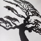 Baum des Lebens mit Haken – Metall-Wandgarderobe, 3D
