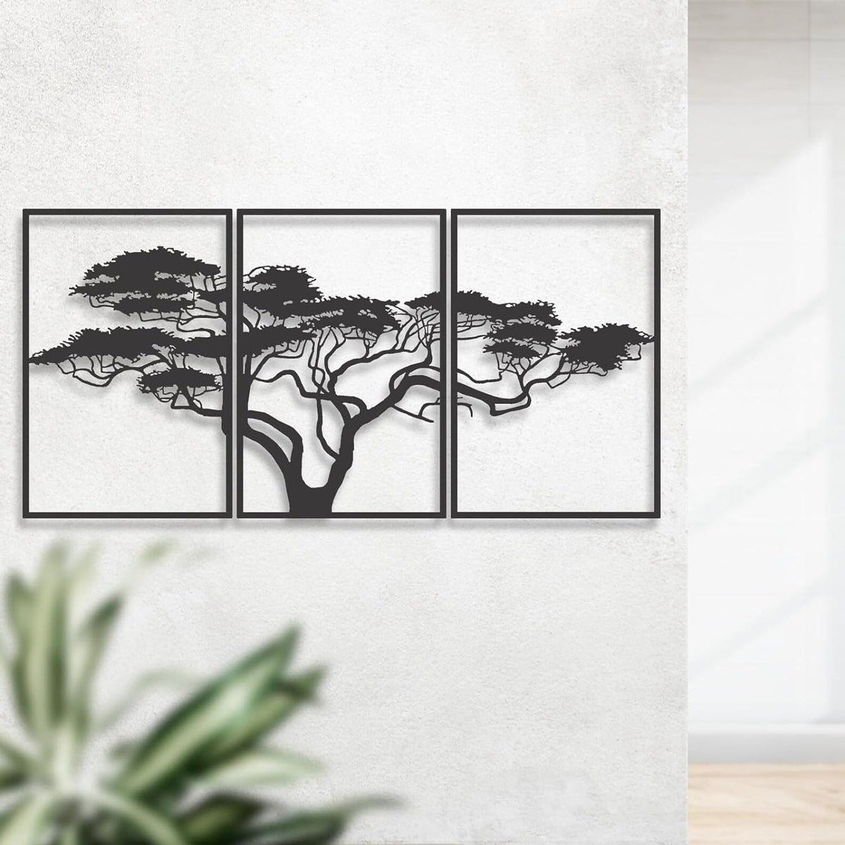 Baum des Lebens – African – Metall-Wandkunst, 3D