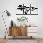 Baum des Lebens – African – Metall-Wandkunst, 3D