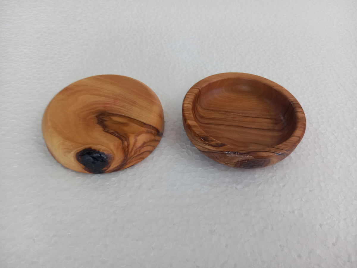 Tubibu Mini-Schalen aus Olivenholz, handgefertigte Schüsseln, handgefertigte Mini-Schalen aus Holz (verformt)