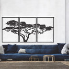 Baum des Lebens – African – Metall-Wandkunst, 3D