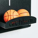 Basketballkorb Wandspiel aus Metall – Klassik, 70 × 30 cm