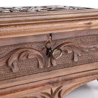 Walnut Treasure Secret Magic Box Handgefertigte einzigartige Schmuckschatulle mit verstecktem Schlüssel (klein)