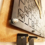 Scrabble Wandspiel XL – 100 × 105 cm, verstärkte Ausführung (2 mm Metall / 10 mm MDF)