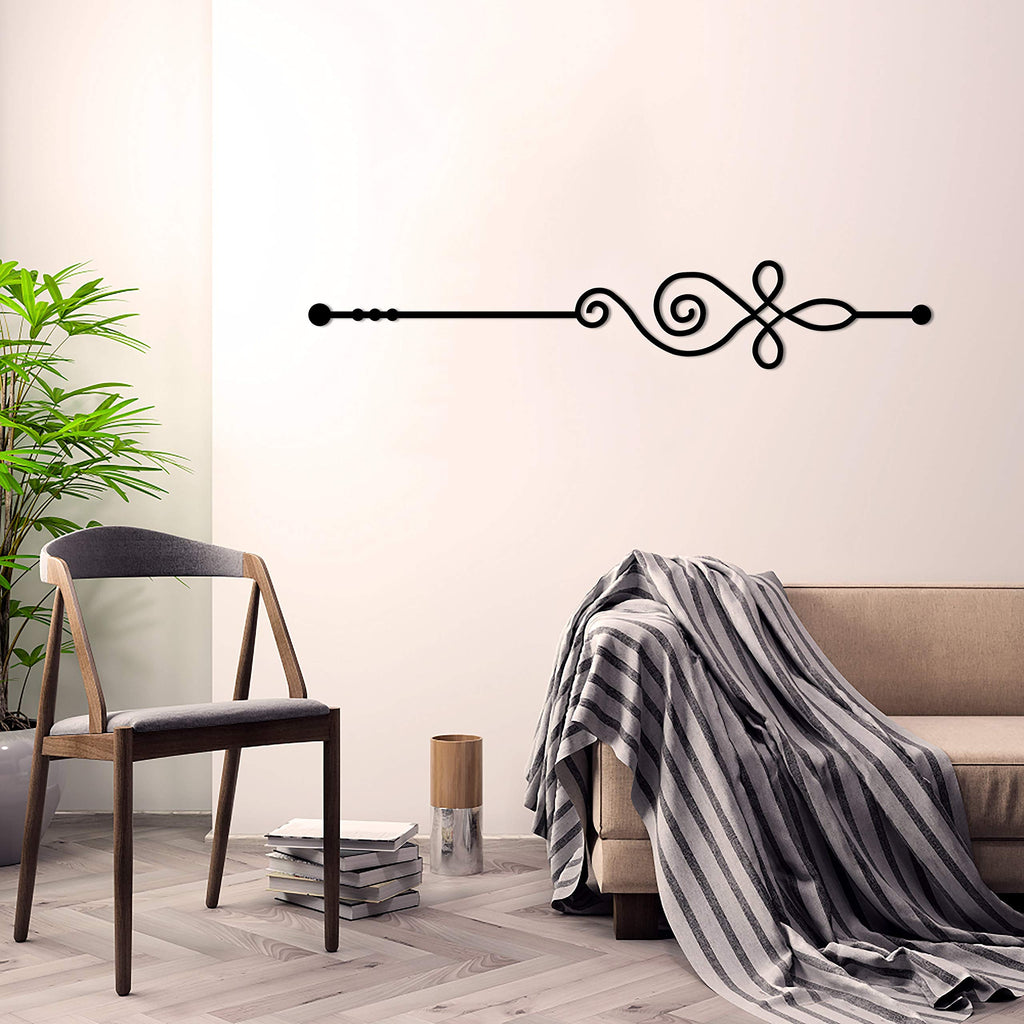 Schmetterling-Effekt – Metall-Wanddekoration 19 x 105 cm