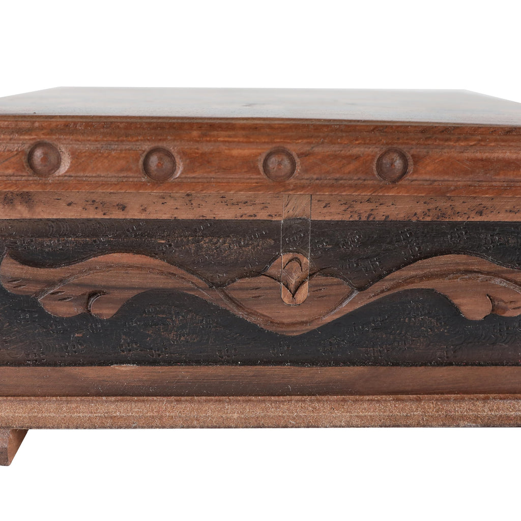 Walnut Treasure Secret Magic Box Handgefertigte einzigartige Schmuckschatulle mit verstecktem Schlüssel (klein)