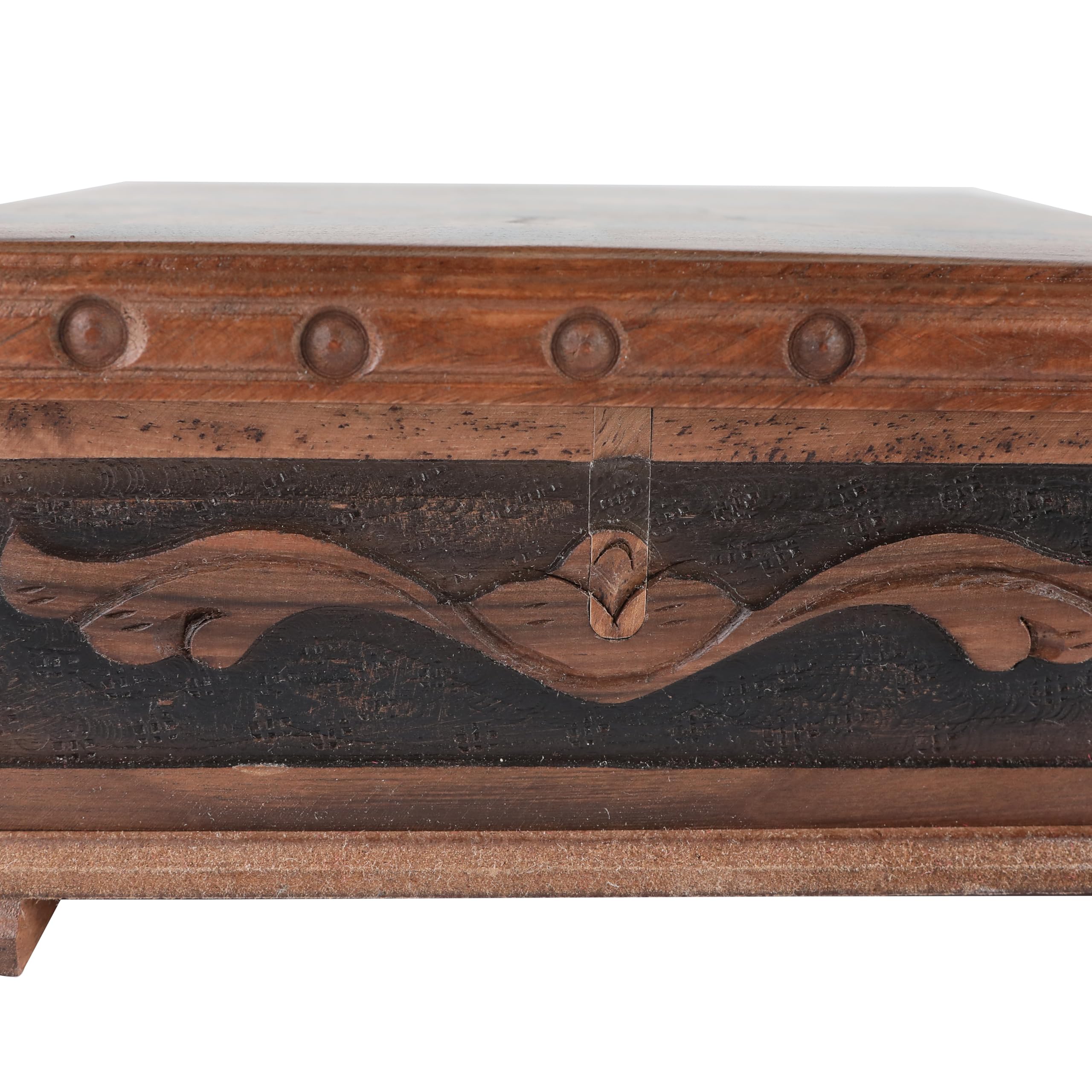 Walnut Treasure Secret Magic Box Handgefertigte einzigartige Schmuckschatulle mit verstecktem Schlüssel (klein)