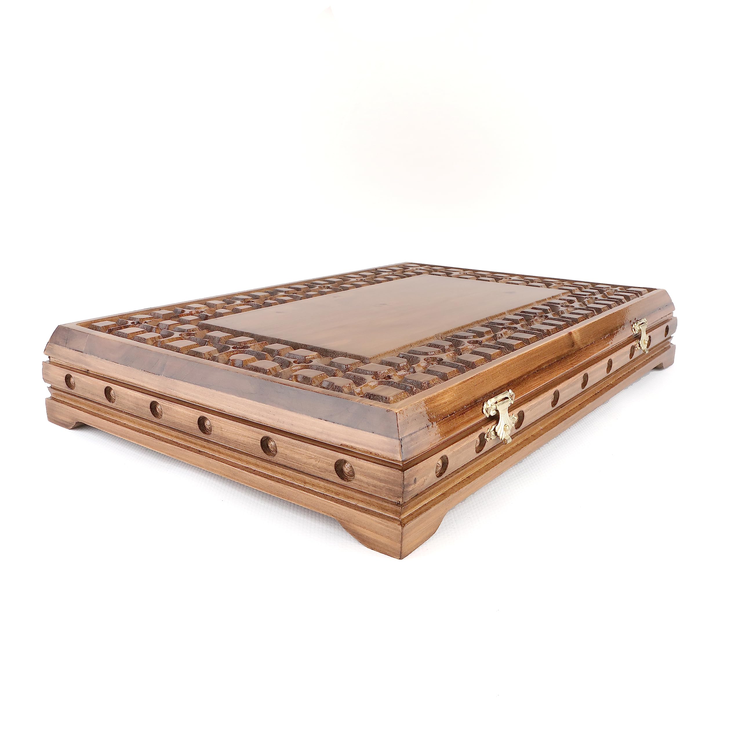 Walnut Treasure Secret Magic Box Handgefertigte einzigartige Schmuckschatulle mit verstecktem Schlüssel (klein)