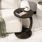 Beistelltisch C-Form Schwarz
