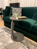 Beistelltisch C-Form Grau