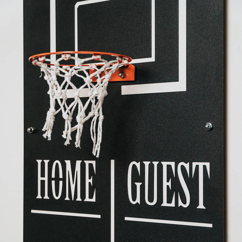 Basketballkorb Wandspiel aus Metall – Klassik, 70 × 30 cm